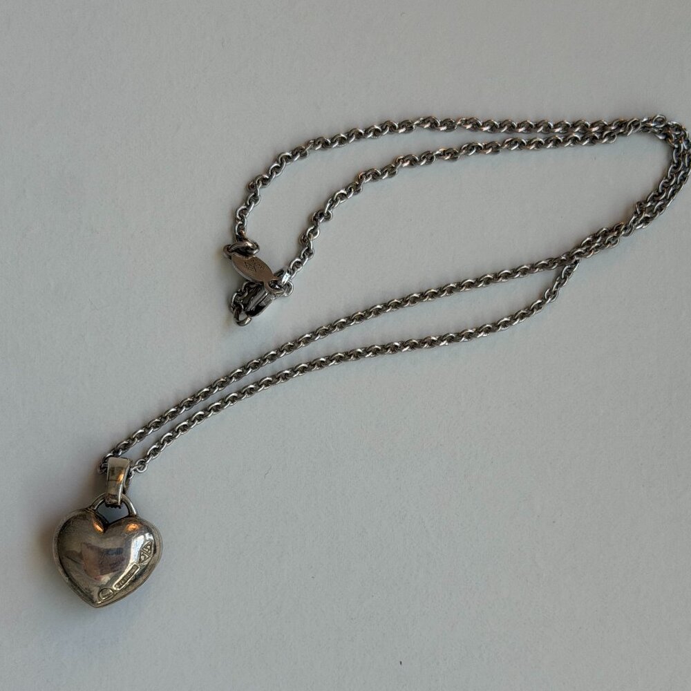 Vintage Judith Jack Sterling Silver Heart Necklace – Valentine’s Day Ready 💖 - Picture 8 of 10